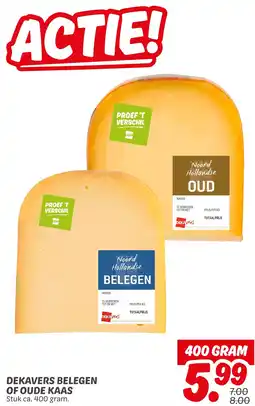 Dekamarkt Dekavers belegen of oude kaas aanbieding