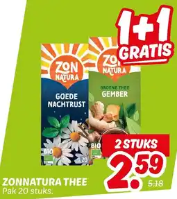 Dekamarkt Zonnatura thee aanbieding