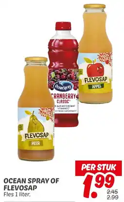Dekamarkt Ocean spray of flevosap aanbieding