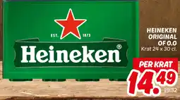 Dekamarkt Heineken original of 0.0 aanbieding