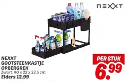 Dekamarkt Nexxt gootsteenkastje opbergrek aanbieding