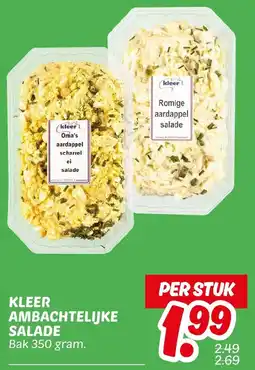 Dekamarkt Kleer ambachtelijke salade aanbieding