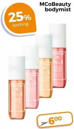 Trekpleister MCoBeauty bodymist aanbieding
