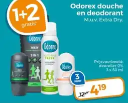Trekpleister Odorex douche en deodorant aanbieding