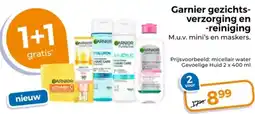 Trekpleister Garnier gezichtsverzorging en reiniging aanbieding