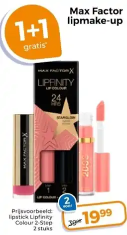 Trekpleister Max Factor lipmake-up aanbieding