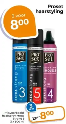 Trekpleister Proset haarstyling aanbieding