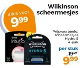 Trekpleister Wilkinson scheermesjes aanbieding