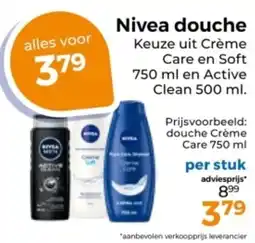 Trekpleister Nivea douche aanbieding