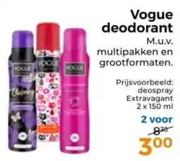 Trekpleister Vogue deodorant aanbieding