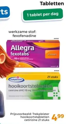 Trekpleister Tabletten aanbieding