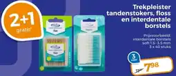 Trekpleister Trekpleister tandenstokers, floss en interdentale borstels aanbieding