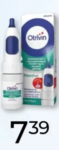 Trekpleister Otrivin menthol xylometazoline aanbieding