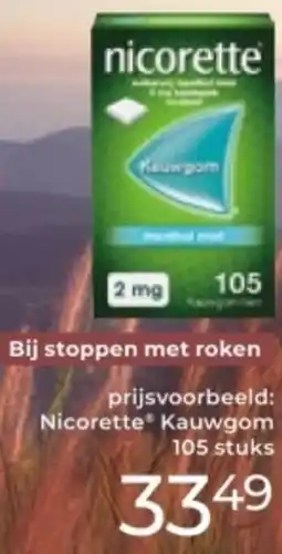 Trekpleister Nicorette Kauwgom aanbieding