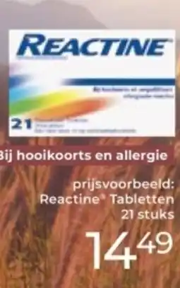Trekpleister Reactine aanbieding