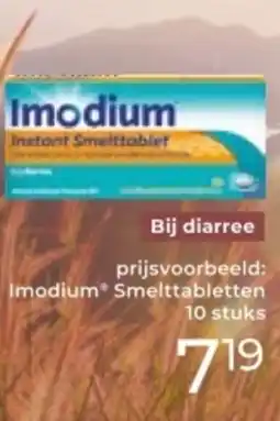 Trekpleister Imodium Instant Smelttablet aanbieding