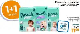 Trekpleister Rascals luiers en luierbroekjes aanbieding