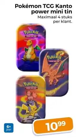 Trekpleister Pokémon TCG Kanto power mini tin aanbieding