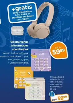 Trekpleister Gillette Venus scheermesjes voordeelpak aanbieding