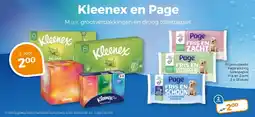 Trekpleister Kleenex en Page aanbieding