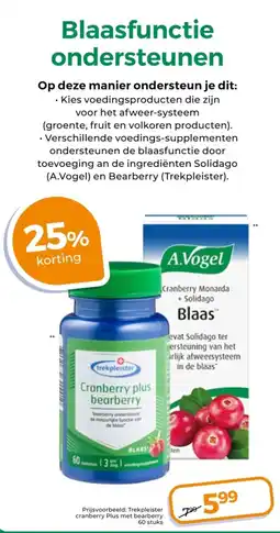 Trekpleister Blaasfunctie ondersteunen aanbieding