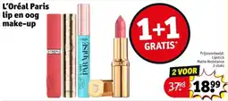 Kruidvat L'Oréal Paris lip en oog make-up aanbieding