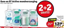 Kruidvat Gum en 07 Active mondverzorging aanbieding