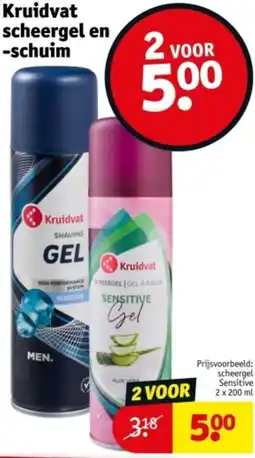 Kruidvat Kruidvat scheergel en schuim aanbieding