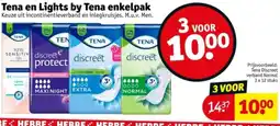 Kruidvat Tena en Lights by Tena enkelpak aanbieding