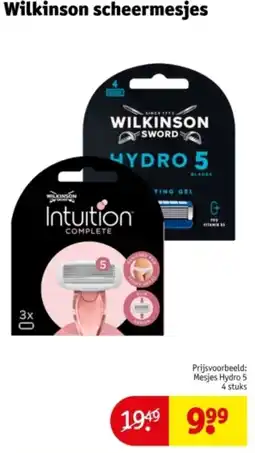 Kruidvat Wilkinson scheermesjes aanbieding