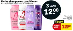 Kruidvat Elvive shampoo en conditioner aanbieding