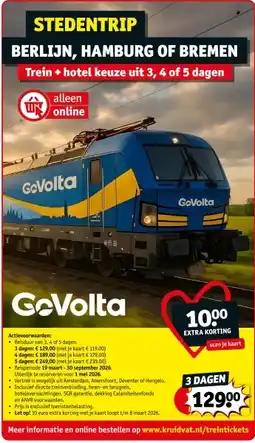 Kruidvat GcVolta Stedentrip aanbieding