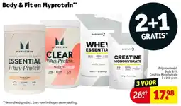 Kruidvat Body & Fit en Myprotein aanbieding