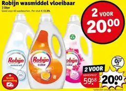 Kruidvat Robijn wasmiddel vloeibaar aanbieding