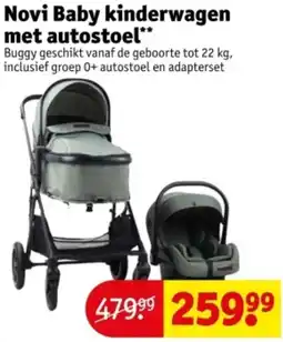 Kruidvat Novi Baby kinderwagen met autostoel aanbieding