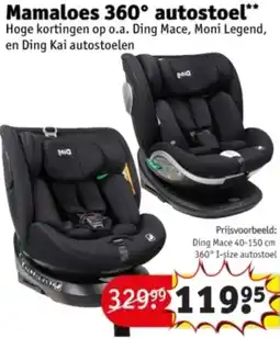 Kruidvat Mamaloes 360° autostoel aanbieding