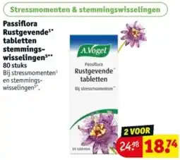 Kruidvat Passiflora Rustgevende tabletten stemmingswisselingen aanbieding