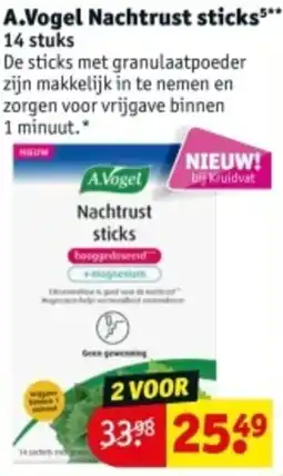 Kruidvat A.Vogel Nachtrust sticks aanbieding