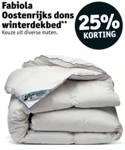 Kruidvat Fabiola Oostenrijks dons winterdekbed aanbieding