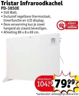 Kruidvat Tristar Infraroodkachel PD-3850E aanbieding