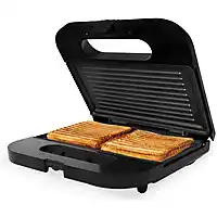 MediaMarkt TOMADO TGS2001S - Tosti ijzer - Grillapparaat - PFAS vrij – Tosti-apparaat Zwart aanbieding