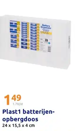 Action Plast1 batterijen opbergdoos aanbieding