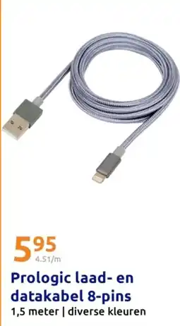 Action Prologic laad en datakabel 8 pins aanbieding