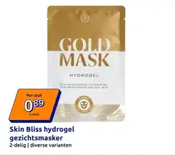 Action Skin Bliss hydrogel gezichtsmasker aanbieding
