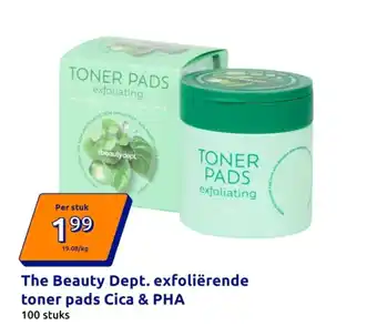 Action The Beauty Dept. exfoliërende toner pads Cica & PHA aanbieding