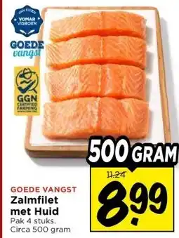 Vomar Voordeelmarkt GOEDE VANGST Zalmfilet met Huid aanbieding