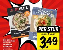 Vomar Voordeelmarkt DIEPVRIES XXL Nutrition Fitmeals of Mama's Maaltijden aanbieding