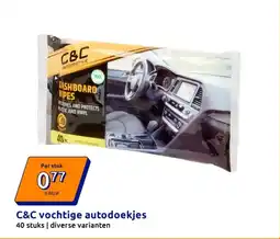 Action C&C vochtige autodoekjes aanbieding