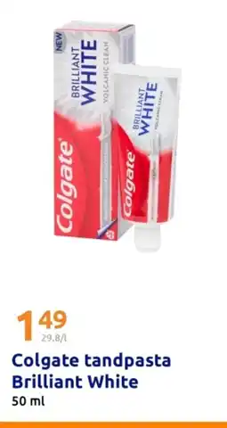 Action Colgate tandpasta Brilliant White aanbieding
