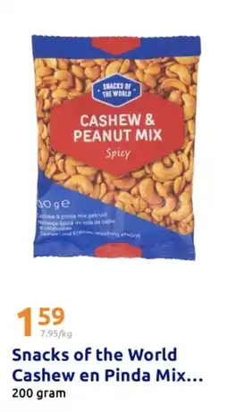 Action Snacks of the World Cashew en Pinda Mix aanbieding